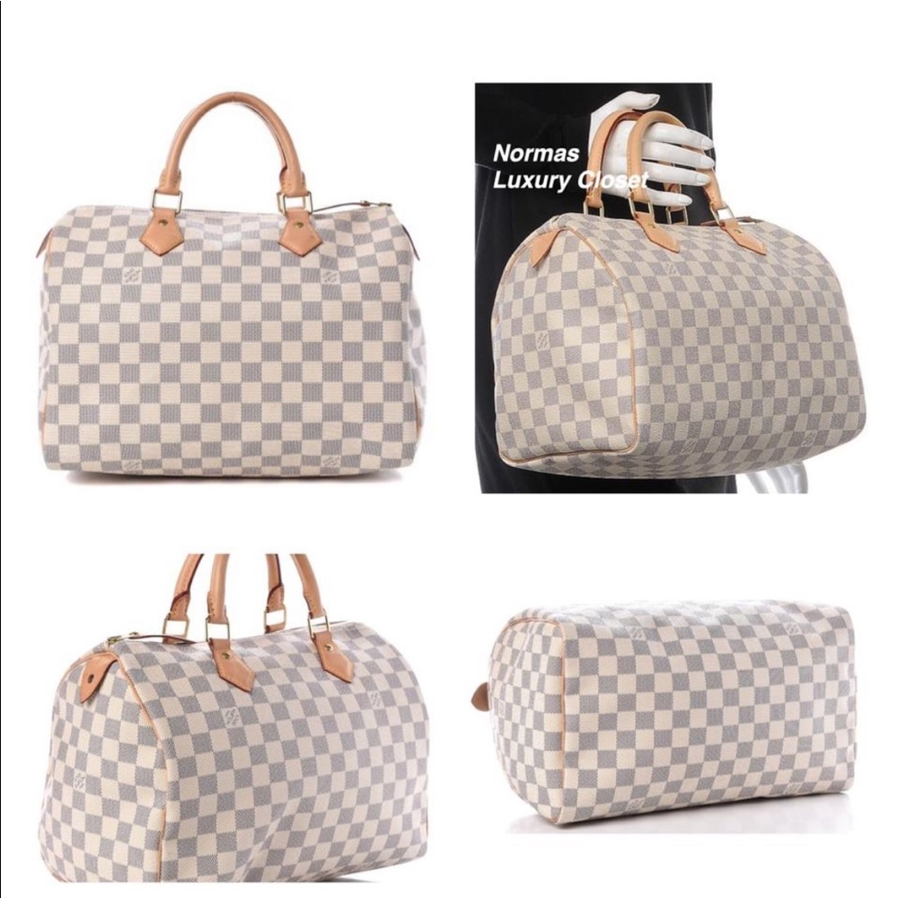 Louis Vuitton Azur Speedy 35